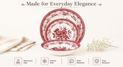 12-Piece Porcelain Dinnerware Set - Image 4