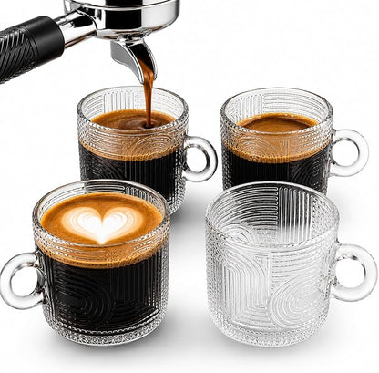Vintage Ribbed Espresso Cups by MosJos
