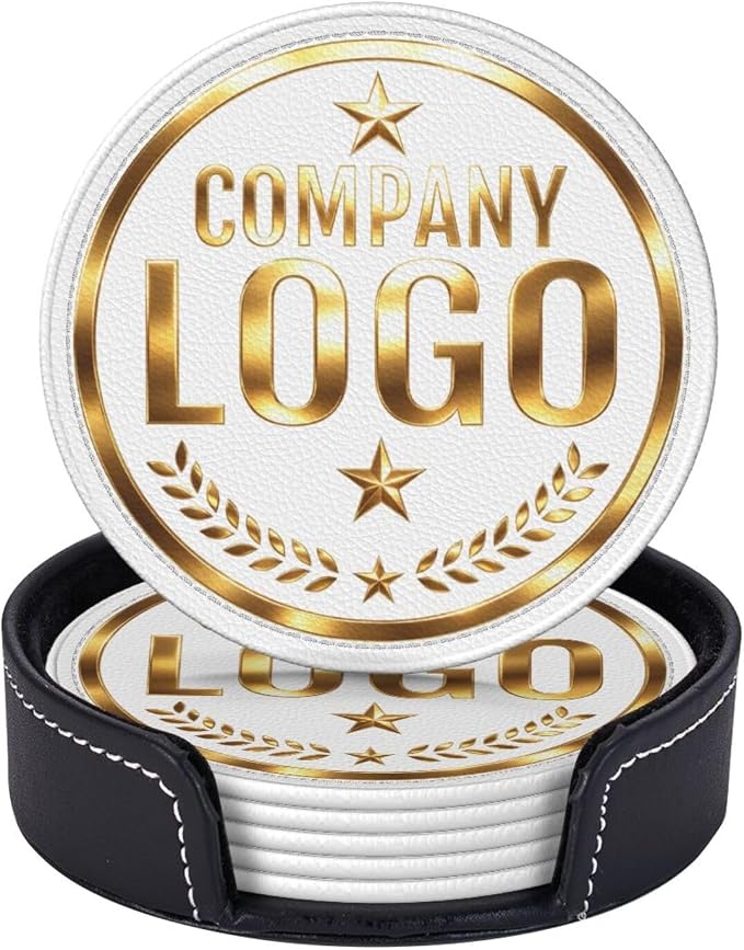 Custom Coaster with Logo by Handmade