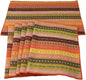 WAZAIGUR Hand Woven with 100% Cotton Placemats Colorful Placemats Braided Ribbed Durable Heat-Insulation Table Mats Set of 6,Orange