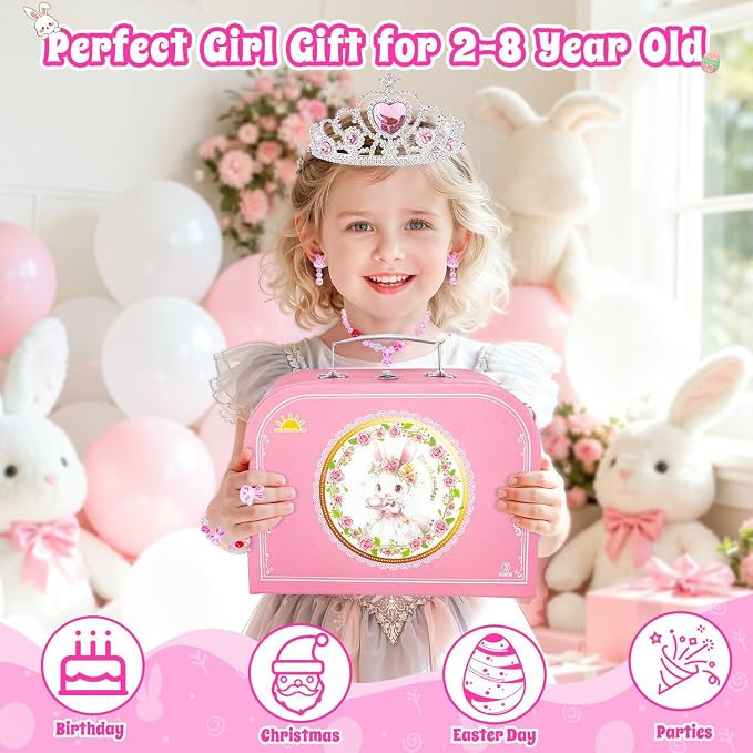 Hohosunlar Tea Party Set for Little Girls, Kids Tea Set for Toddler 3-5 6-8 | - Image 6
