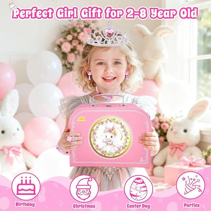 Hohosunlar Tea Party Set for Little Girls, Kids Tea Set for Toddler 3-5 6-8 | - Image 6