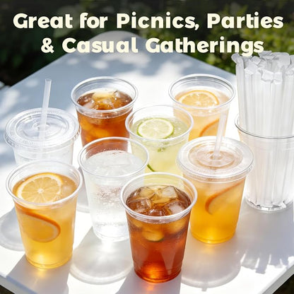 Charmount 100 Sets 16 oz Plastic Cups - Image 7