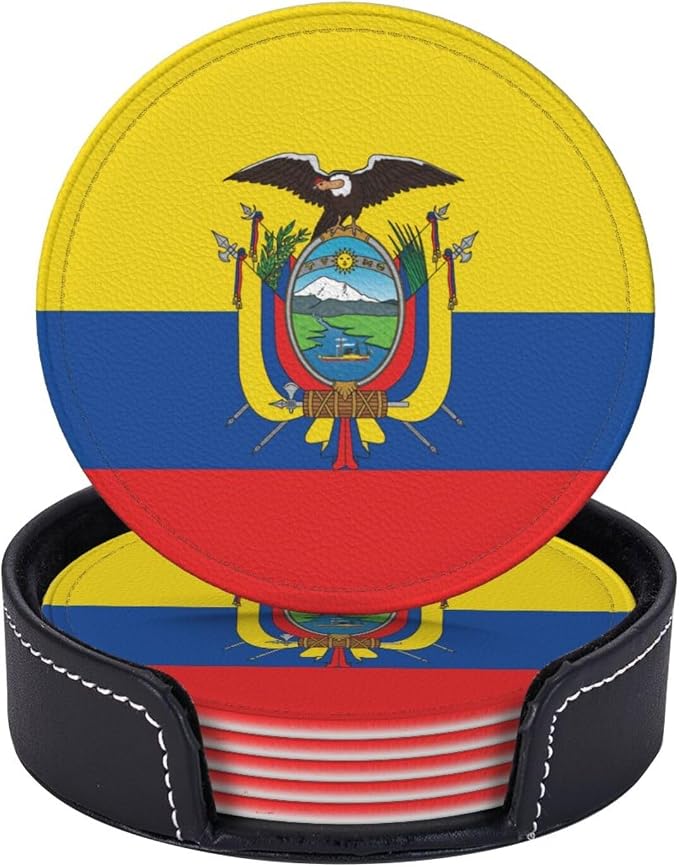 Ecuadorian Flag Coasters for Drinks - Image 6