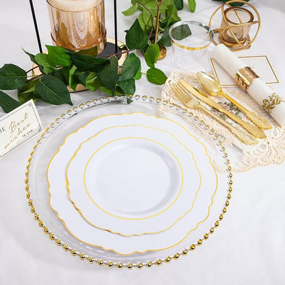 350 Pieces Gold Disposable Plates - Image 6