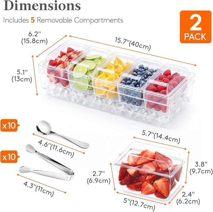 Lifewit Chilled Condiment Caddy - Image 3