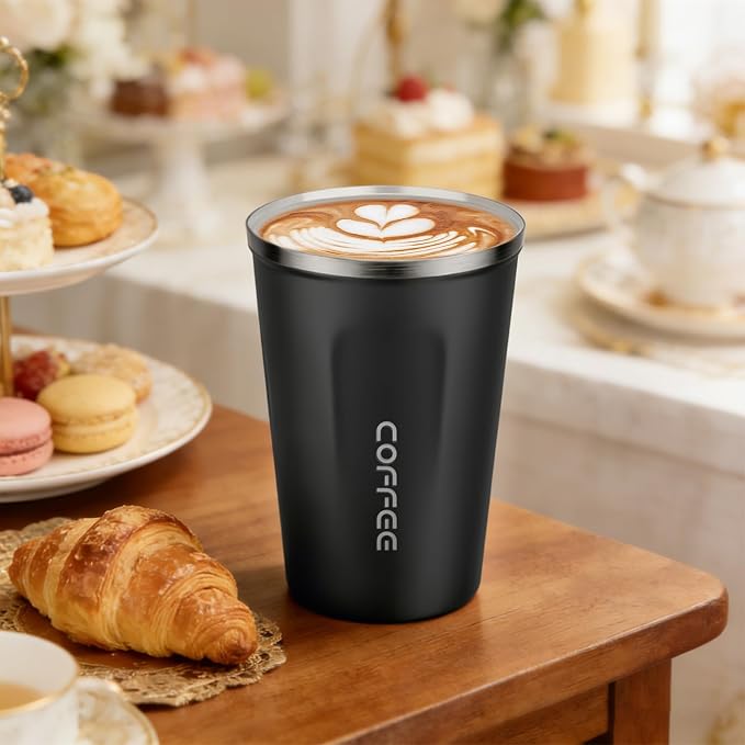 MOMSIV 12oz Travel Coffee Mug, Insulated Coffee Cup - Image 8
