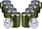 MEWAY 12oz Coffee Mug With Handle 8 Pack Bulk, Stainless Steel Insulated Travel by MEWAY