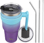 Konokyo 40 oz Tumbler with Handle and Straw, Insulated Travel Mug | Ocean by Konokyo