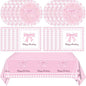 Pink Bow Party Decorations, Coquette Birthday Decorations Pink Bow Napinks by Mainivo