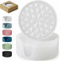 Silicone Drink Coasters Set of 6, Desk Cup Coaster | Prevents by Wingcases