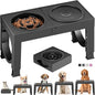 XIAZ Elevated Dog Bowls Large Breed Raised Dogs Bowl Stand Large/Medium Sized by XiaZPet