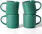 famiware Coffee Mug Set for 4, Star 12 oz Catering Mugs Cup Set by Famiware