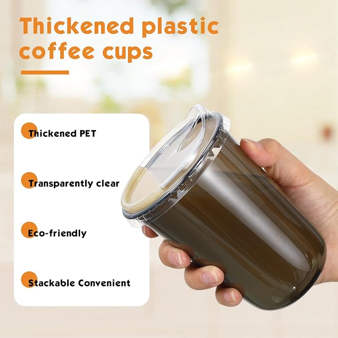 Baderke 50 Pcs Round Bottom Plastic Cups - Image 4