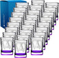 Personalized Square Shot Glasses Set of 25 Purple Bottom 2oz Engraved Initial and Name Custom Gifts, Weddings, Birthdays, Party, Event, Decorations