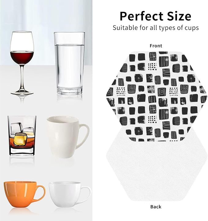 Minimal Abstract Shapes Print Coasters - Image 2