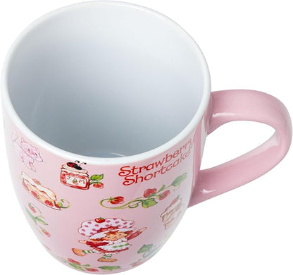 Silver Buffalo Strawberry Shortcake Berry Vines, Ceramic Mug, 25oz | Jumbo Size - Image 3