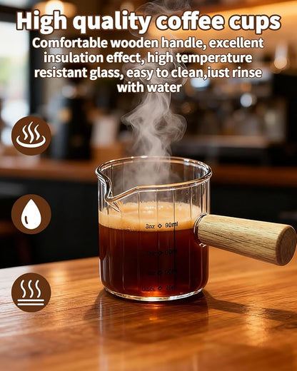 Espresso Measuring Cup 3 Oz, Espresso Glass Cups - Image 3