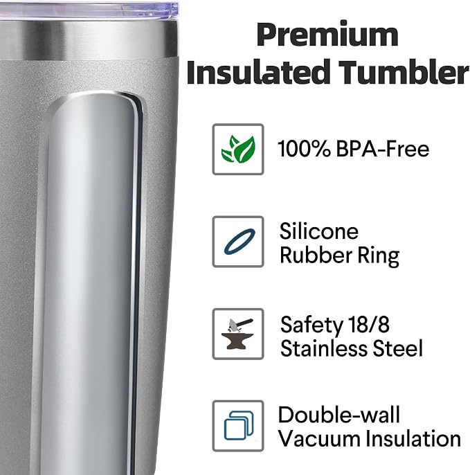Volhoply 20oz Stainless Steel Tumbler - Image 3