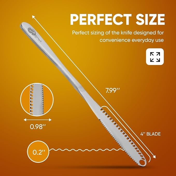 Stainless Steel Butter Spreader, Butter Knife - 3 in 1 Kitchen Gadgets - Image 8