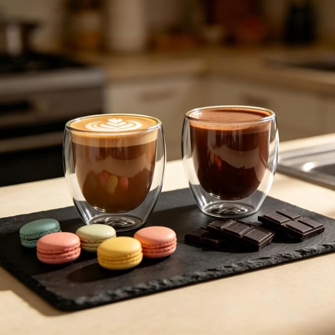 Double Walled Espresso Cups, 5oz Clear Expresso Mugs, Small Insulated Espresso - Image 8