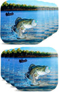 Havercamp Fishing Plates-8 Pack-9 Inch Square-Gone Fishin Party | Set of 8 by Havercamp