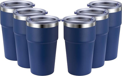 MEWAY 16oz Tumbler Double Wall Vacuum Insulated Travel Mug Bulk, Stainless by MEWAY