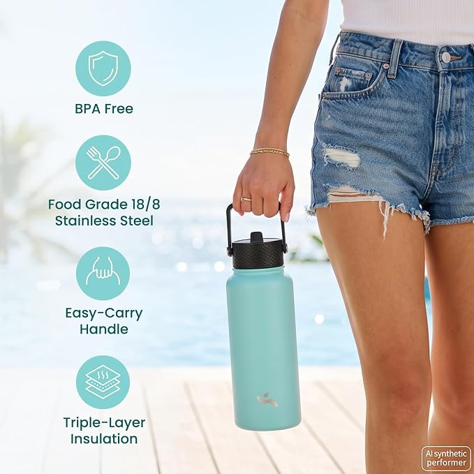 Konokyo 24 oz Insulated Stainless Steel Water Bottle - Image 5