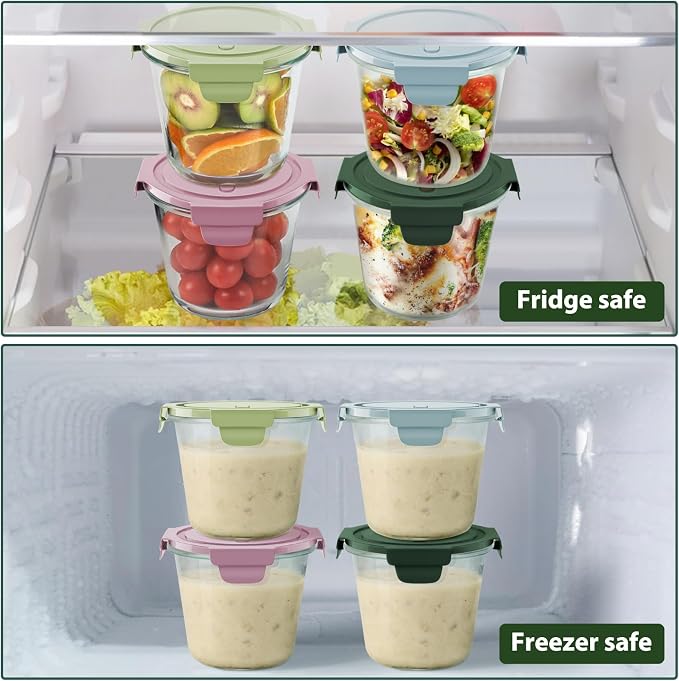 3Cup/23oz Glass Meal Prep Containers - Image 4