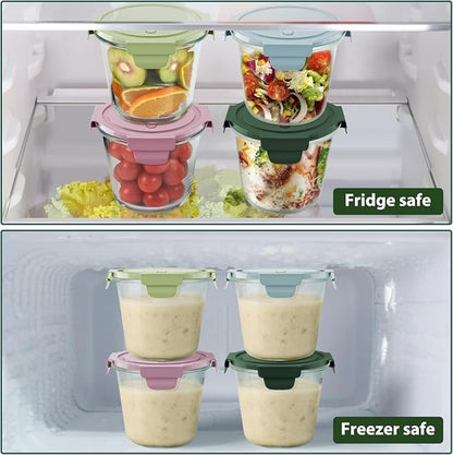 3Cup/23oz Glass Meal Prep Containers - Image 4