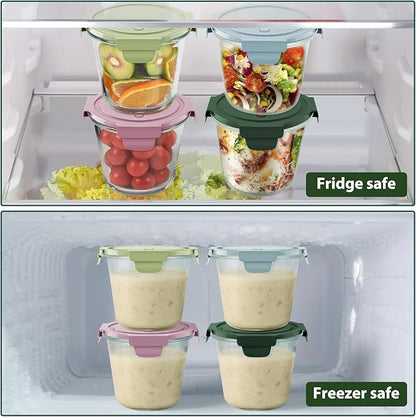3Cup/23oz Glass Meal Prep Containers - Image 4