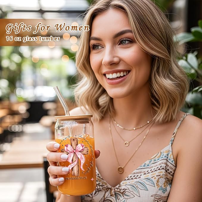 Christian Gifts for Women Glass Cups - Image 4