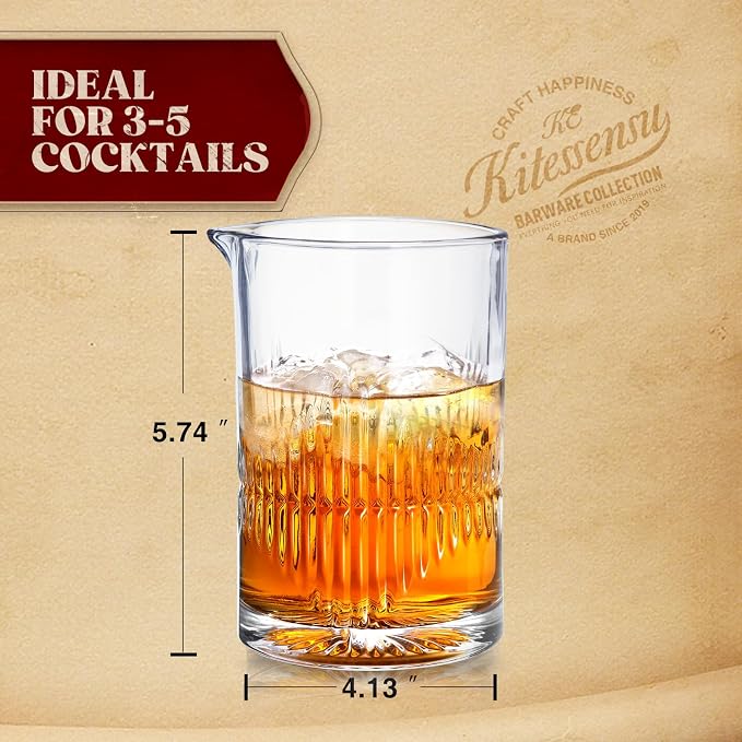 KITESSENSU Premium Cocktail Mixing Glass 23oz - Image 7