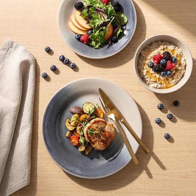 20-Piece Stoneware Dinnerware Set, Service - Image 6