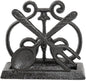 Sungmor Vintage Cast Iron Napkin Holder, Rustic Farmhouse Napkins Holder, Freestanding Table Napkins Stand, Pretty Tableware Decor Paper Napkin Rack, Home Restaurant Dining Table Square Napkin Holder