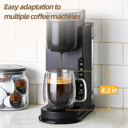 12 OZ Glass Coffee Mug Pack of 4, Double Wall Glass Mug - Image 6