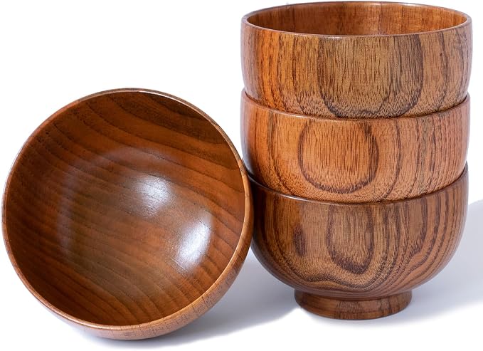 Handmade Wood Bowl, for Rice, Decoration by Cospring