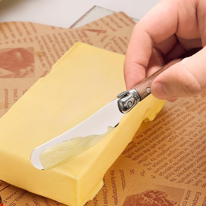 VANRA Butter Spreader Knife Set 4-Piece Stainless Steel Cheese Knife Set Small - Image 6