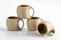 Cute Small Coffee Cups, Double Espresso Cup, 4 oz, Neutral Beige, Mini Coffee by SYJANHOME