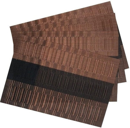 SHACOS Placemats Set of 4 Woven Vinyl Table Mats Place Mats - Image 3
