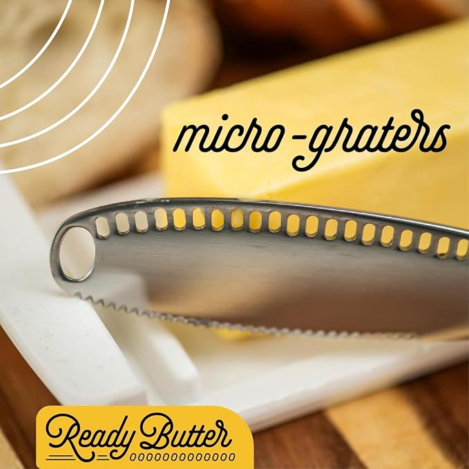 Houseify Ready Butter 3-in-1 18/10 Stainless Steel Butter Knife | 6-inch handle - Image 6