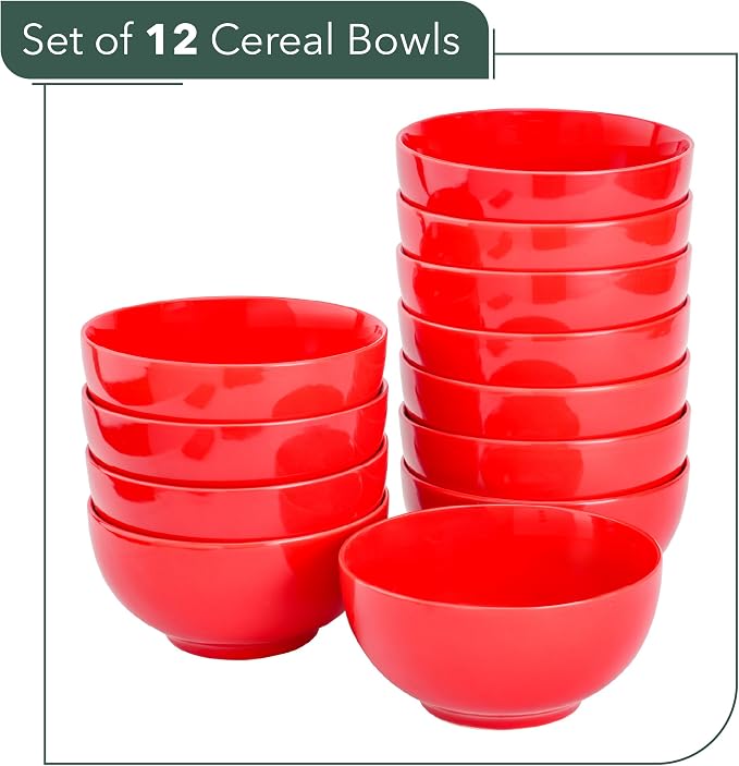 Brew To A Tea BTaT- Soup Bowls Set, 16 Ounces, Porcelain Dishes - Image 2