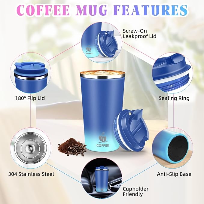 17oz Insulated Travel Coffee Mug - Image 3