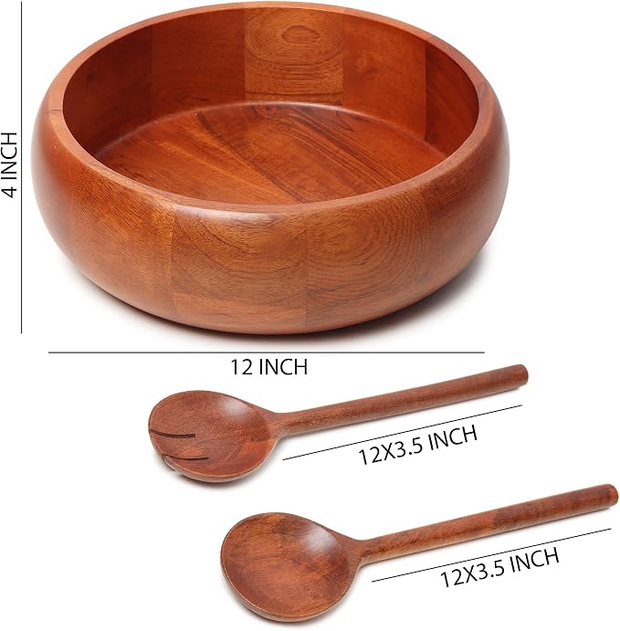 Extra large Wooden salad Bowl - Image 4
