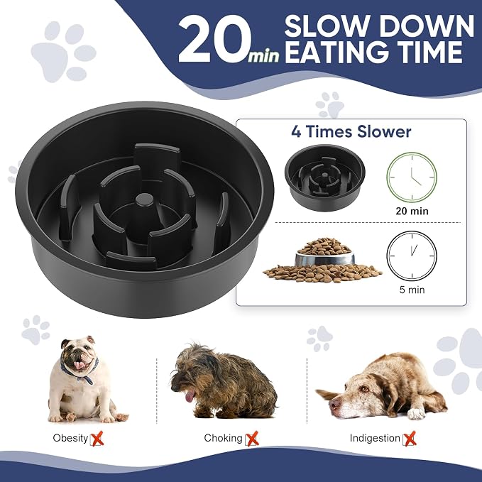 XIAZ Elevated Dog Bowls Large Breed Raised Dogs Bowl Stand Large/Medium Sized - Image 5