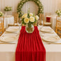 6 Pack 10FT Red Cheesecloth Table Runner 120 Inch Rustic Boho Gauze Cheese by HQ-SITE