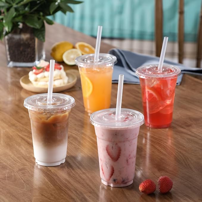 VITEVER [100 Sets - 16oz Clear Plastic Cups - Image 6
