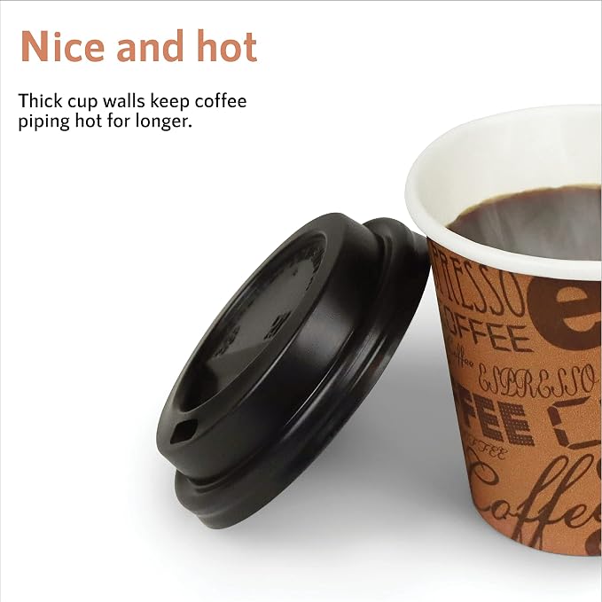 Upper Midland Products Pack Of 100 2.5 Oz Disposable Espresso Cuban Coffee Mini - Image 5
