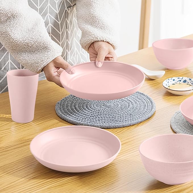 Teivio 32-Piece Plates and Bowls Sets - Image 4