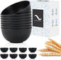 PYRMONT Unbreakable Cereal Bowl 26 OZ Alternative Plastic Bowls Reusable Wheat by PYRMONT